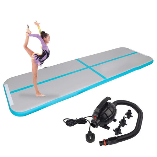 13ft Inflatable Gymnastics Tumbling Mat with Electric Air Pump L63977