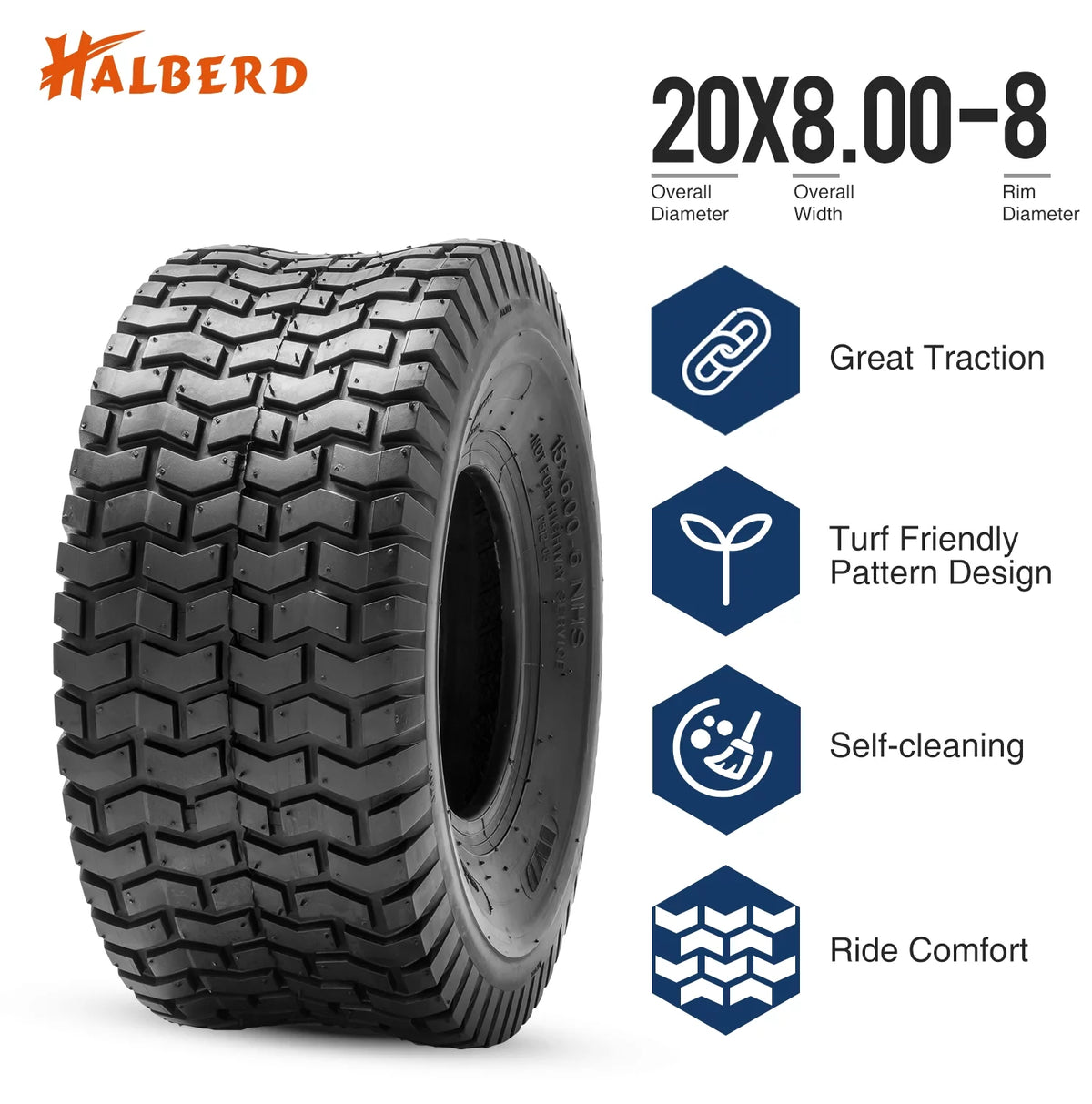 20x8.00-8 Turf Tire C533663
