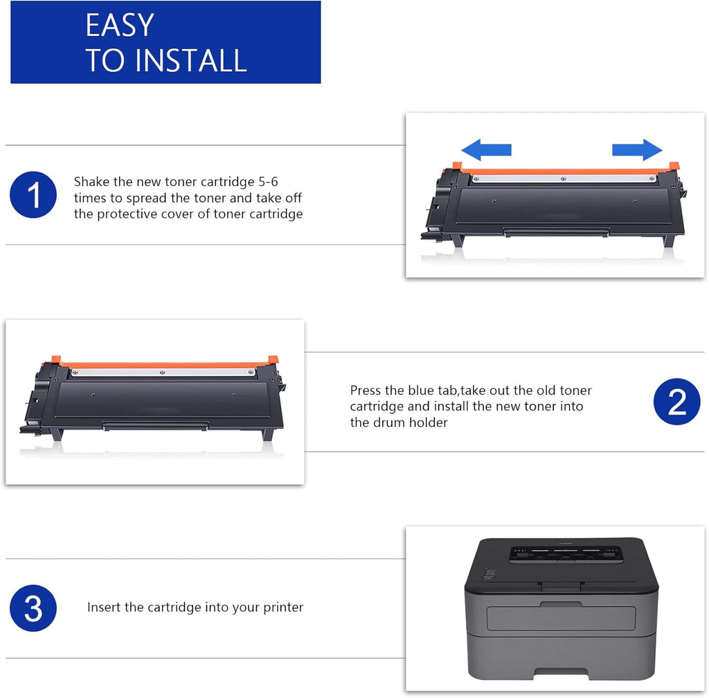 Compatible TN-660 TN660 Toner Cartridge Black 2 Pack H914037