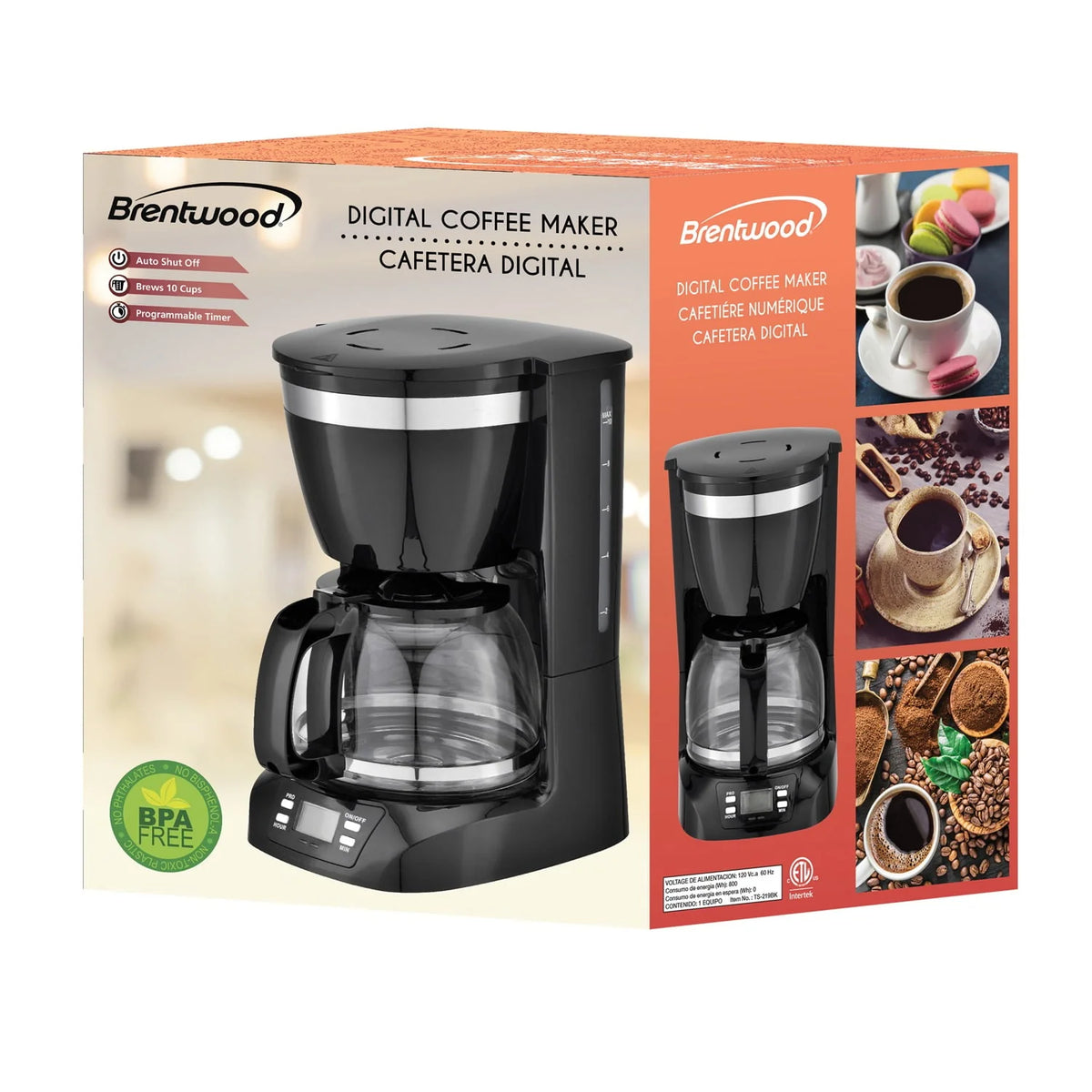 10 Cup Digital Coffee Maker Black Z54299