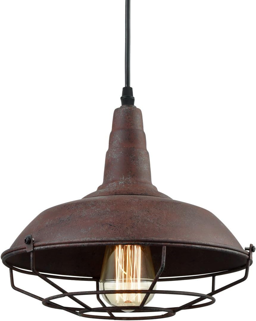Metal Wire Caged Pendant Light Fixture J2793