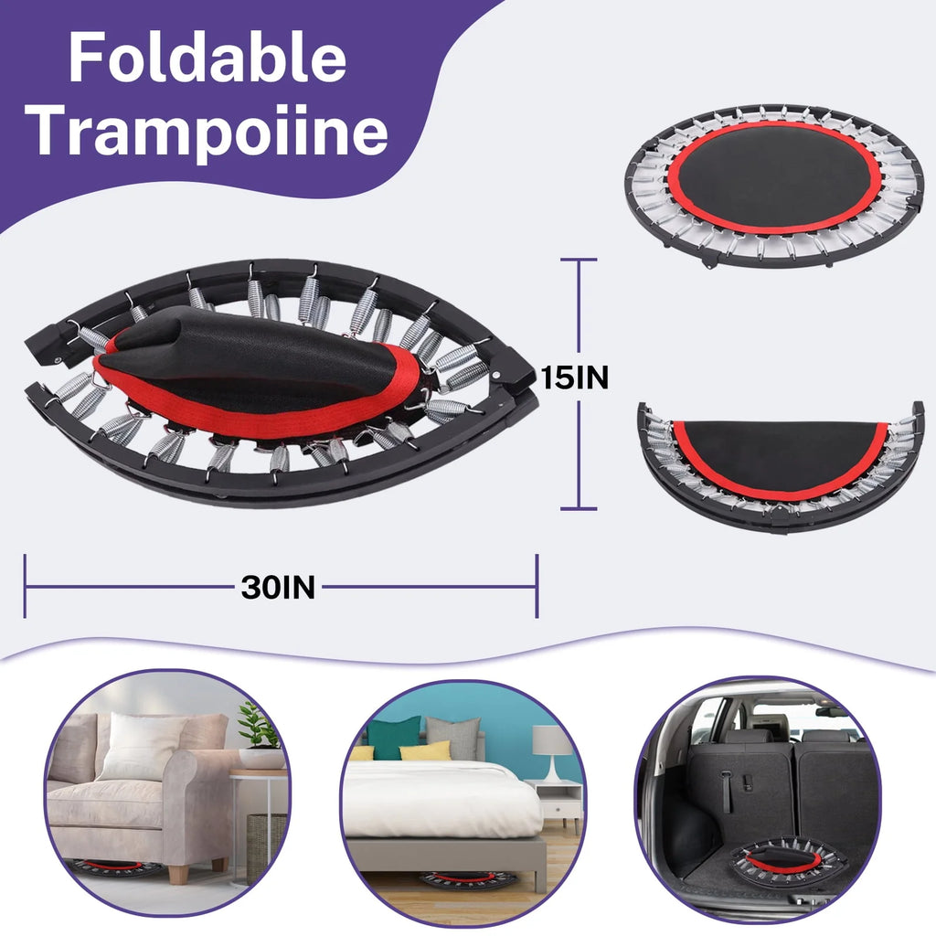 40 Fitness Mini Trampoline with Adjustable Handle C257091