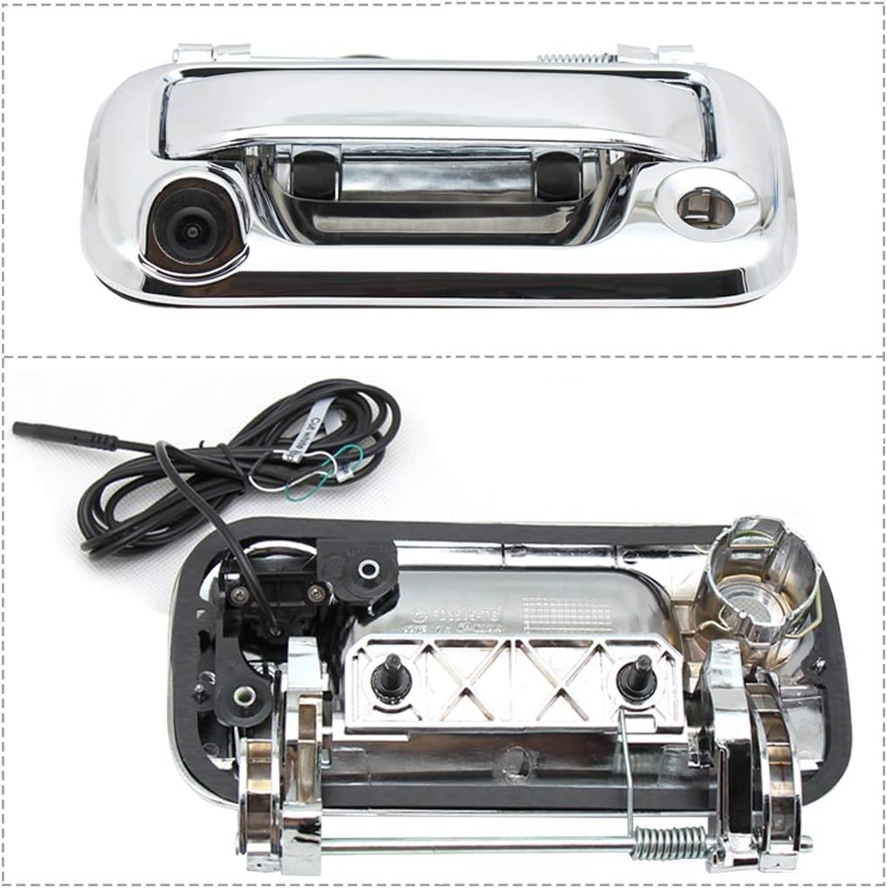 Tailgate Handle Backup Rear View Reverse Camera for Ford F150 Super Duty Explorer Sport Trac Lincoln Mark LT Pickup Truck Chrome G24877