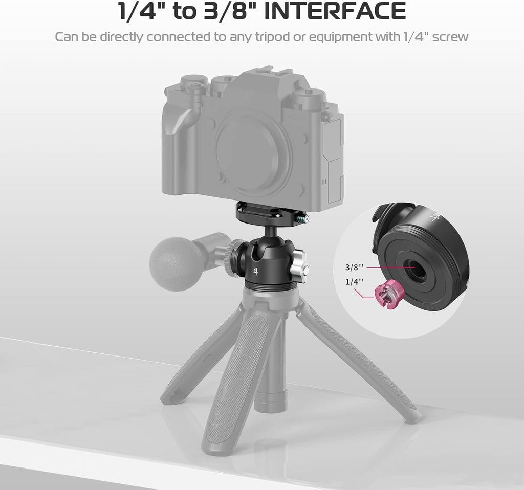Quick Release Tripod Ball Head with Arca Swiss QR Plate T296