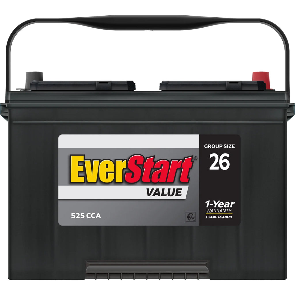 Lead Acid Automotive Battery Group Size 26 12 Volt 525 CCA O30178