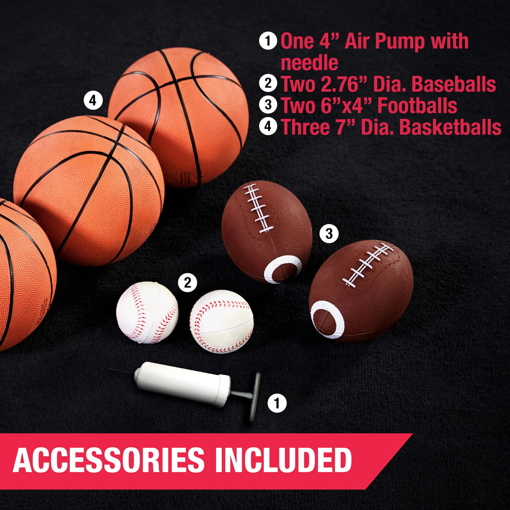 3 in 1 Basketball Football Baseball Game with LED Scoring System D69147