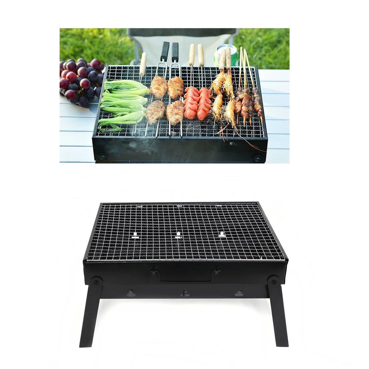 Large Folding Portable Charcoal BBQ Grill R9607
