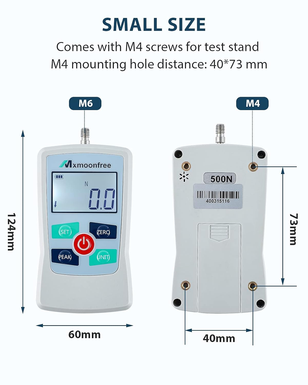 500N Digital Force Gauge Push Pull Force Meter Z29307