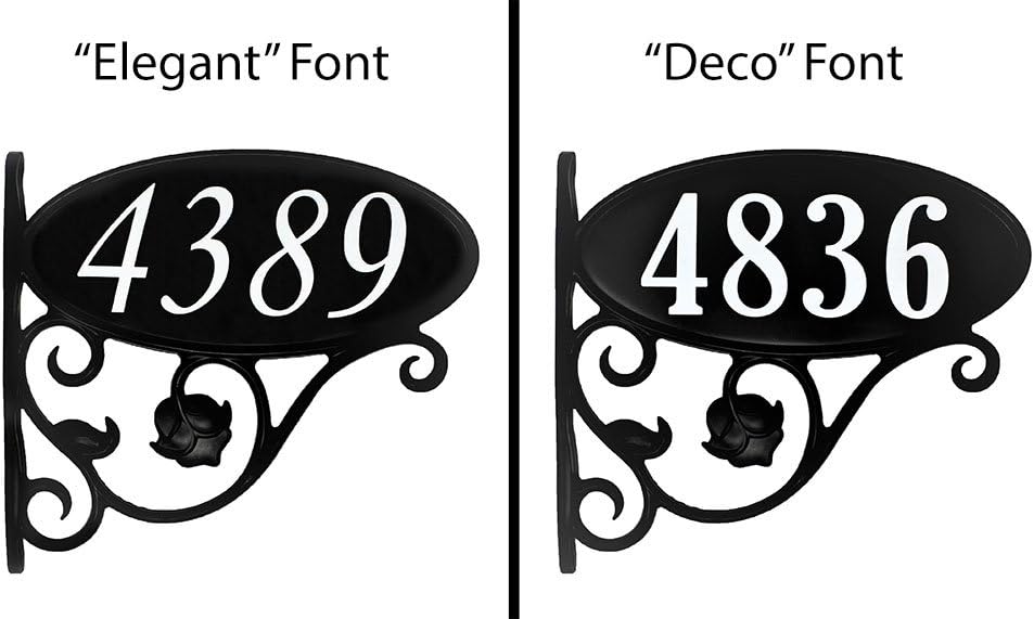 Handcrafted Double Sided Reflective Mailbox Address Sign U56923