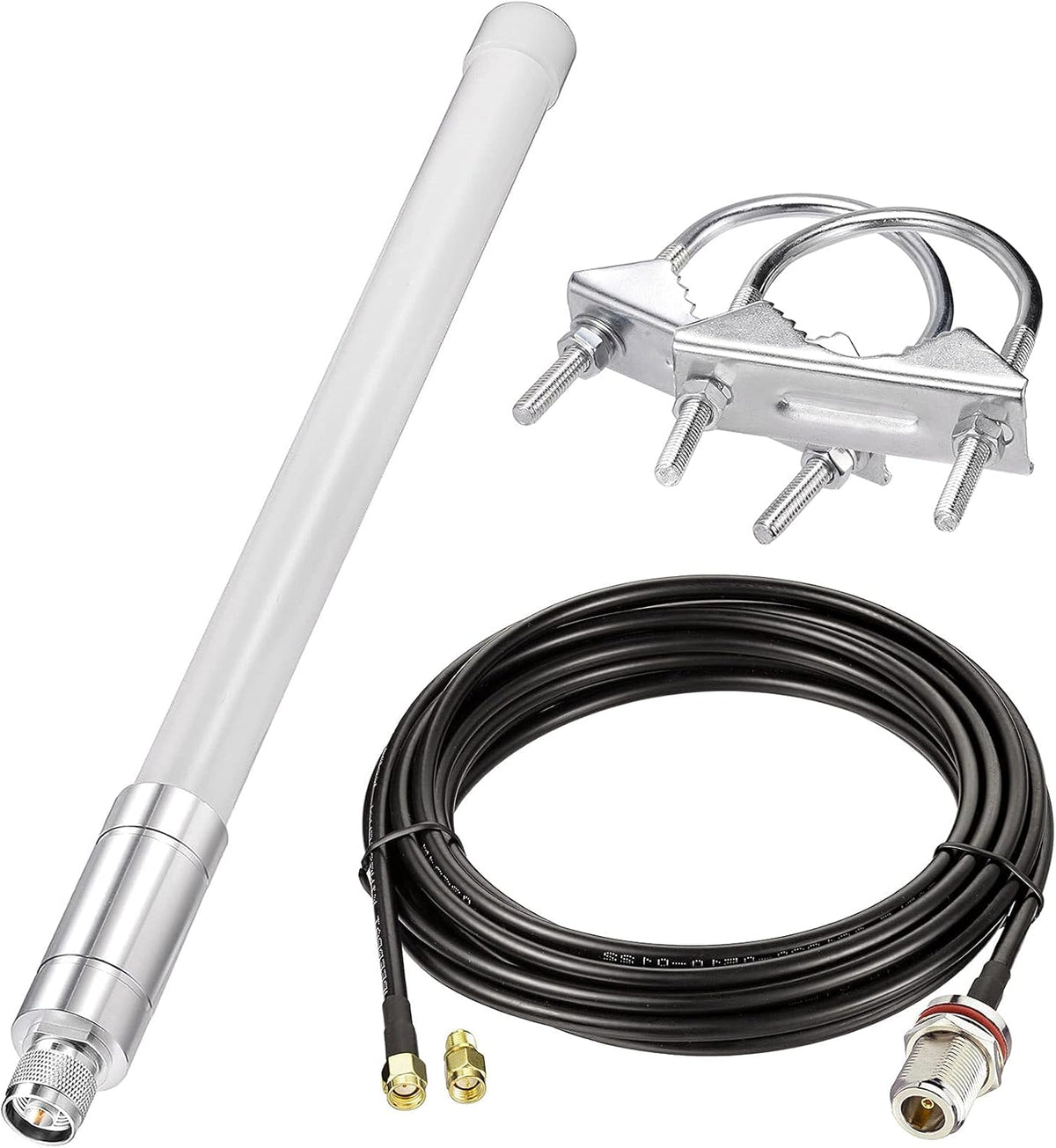 915mhz LoRaWan Glass Fiber Antenna 4dBi with 20ft RG58 Cable P444