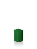 Hunter Green Set of 16 Pillar Candles B846441
