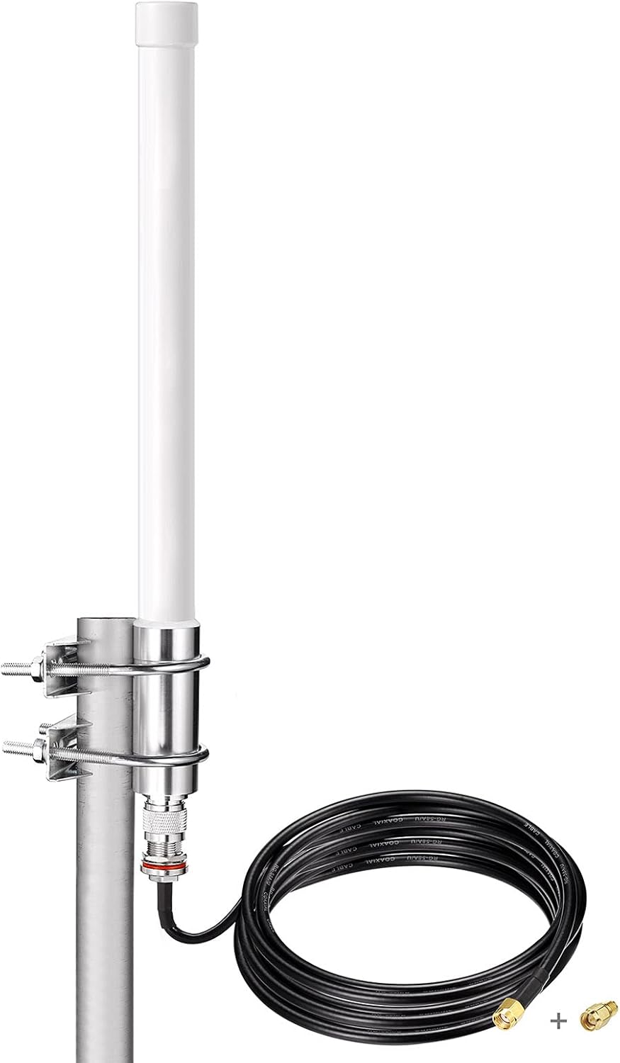 915mhz LoRaWan Glass Fiber Antenna 4dBi with 20ft RG58 Cable P444