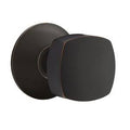 Modern Brass Half Dummy Door Knob and Rose in Oil Rubbed Bronze Y385