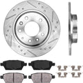 280mm 5 Lug Rear Rotors + Ceramic Pads + Clips Y535511