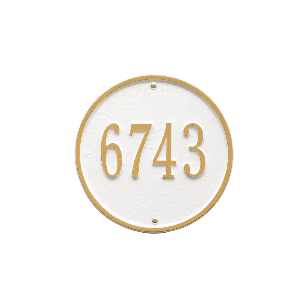 Round Wall Address Plaque S26690