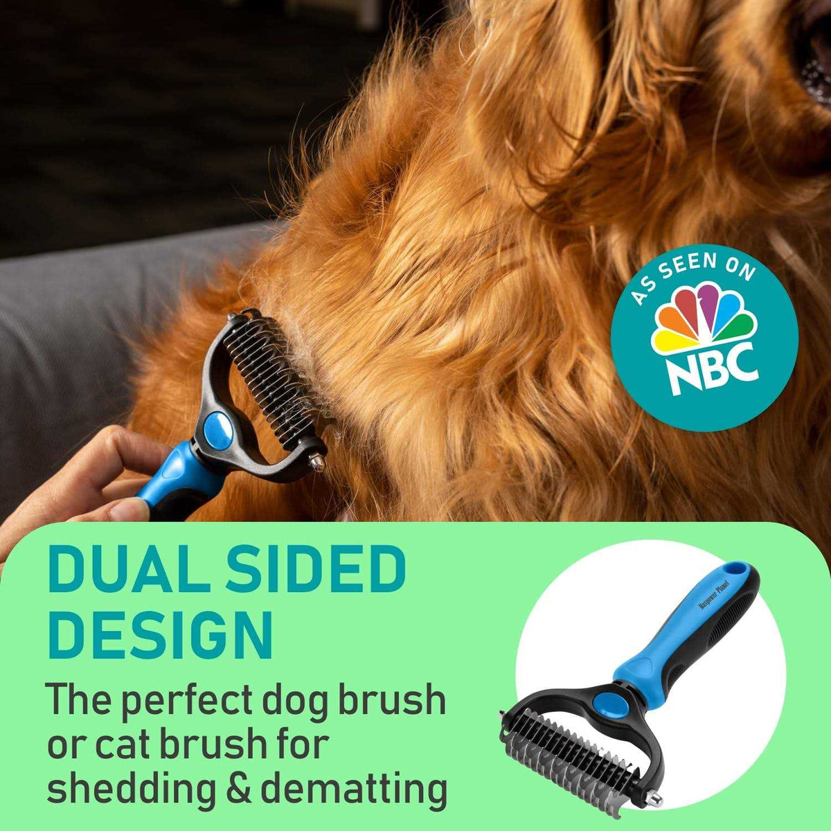 Double Sided Pet Grooming Brush X9659