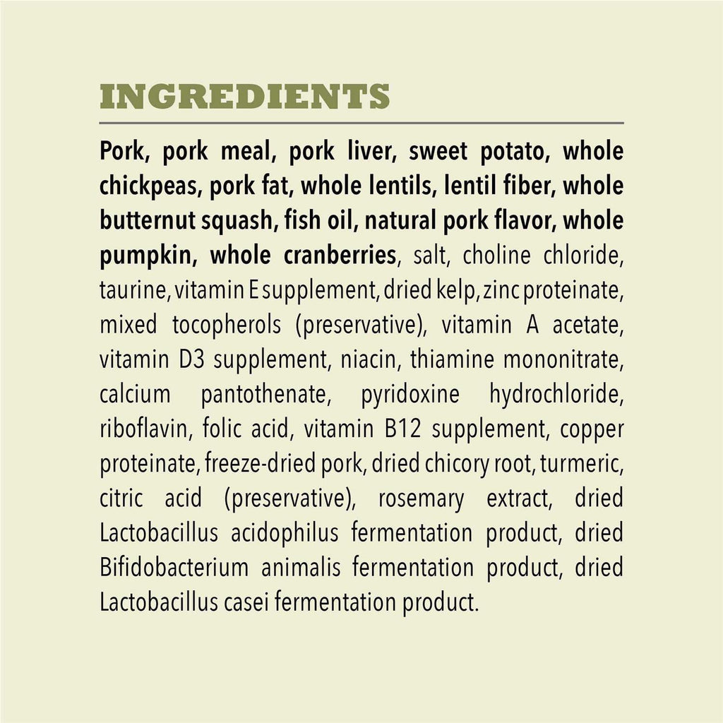 Grain-Free Pork & Squash Dry Dog Food, 22.5-lb bag Z393