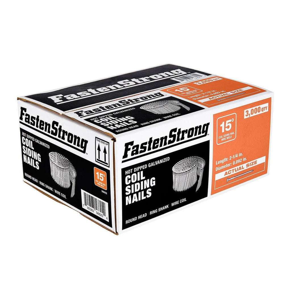 2-1/4 in. Galvanized Coil Siding Nails, 3000-Pack U738