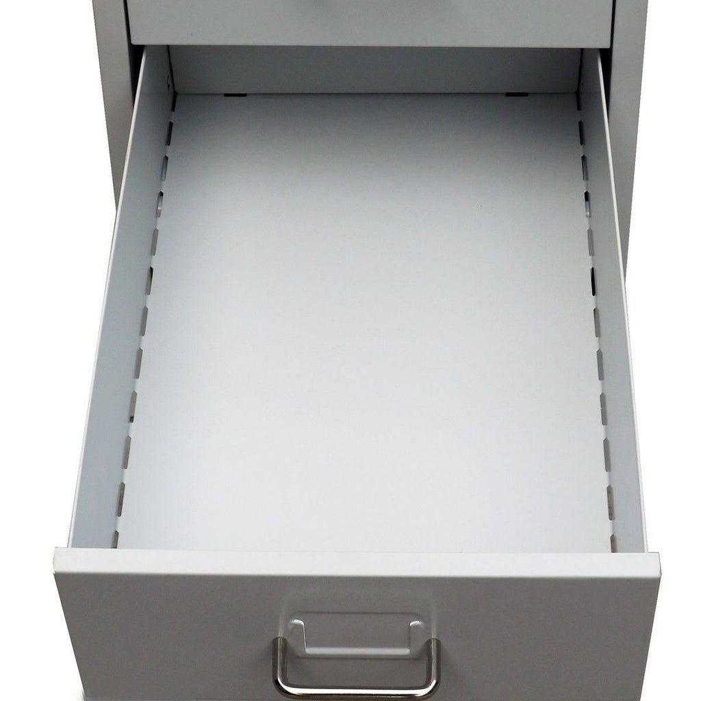 Metal Filing Cabinet with 5 Drawers Gray K77476