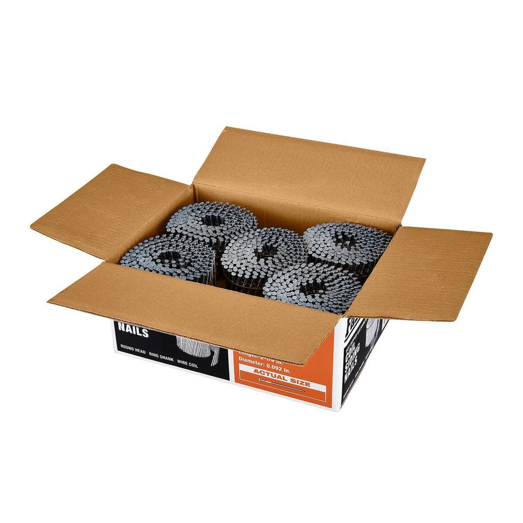 2-1/4 in. Galvanized Coil Siding Nails, 3000-Pack U738