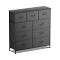 Black 9 Drawer Fabric Storage Dresser S313860