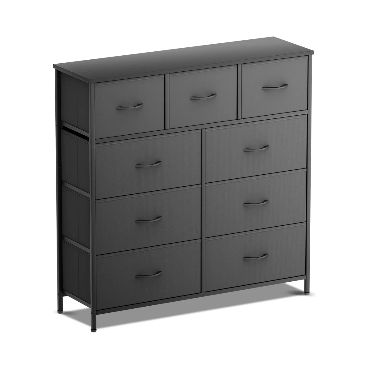 Black 9 Drawer Fabric Storage Dresser S313860