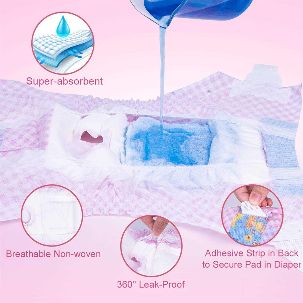 Disposable Female Dog Diapers with Adjustable Elastic Waistline U114680