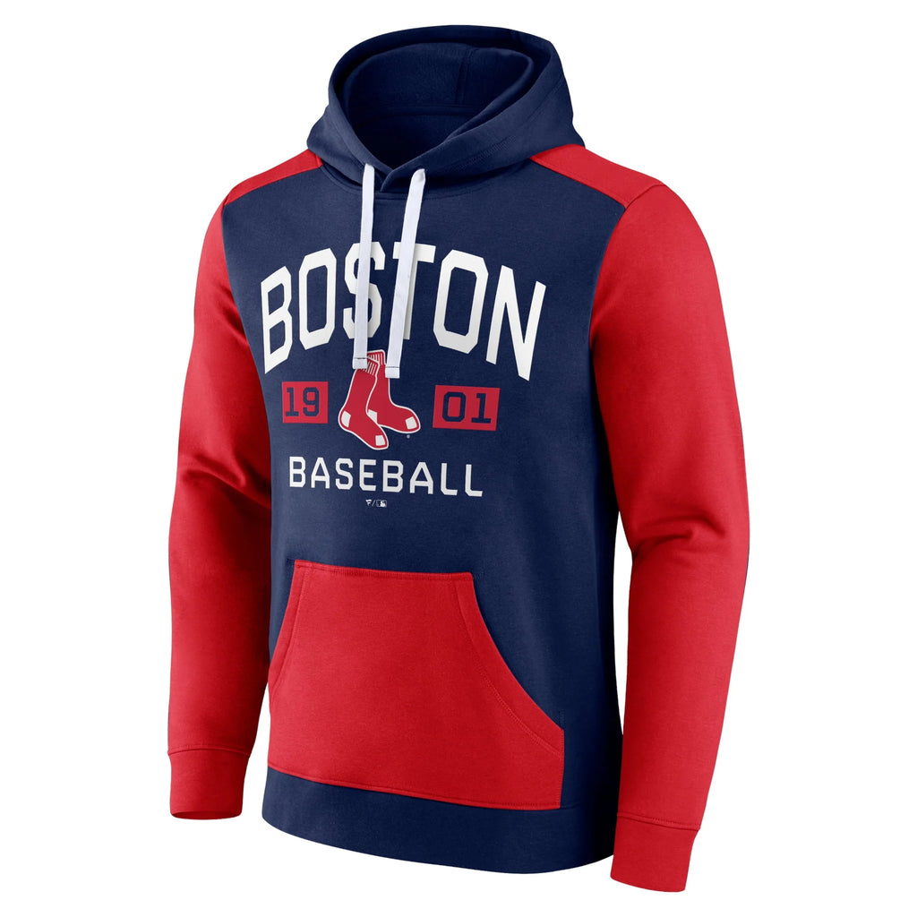 Men's Navy Red Pullover Hoodie R2887