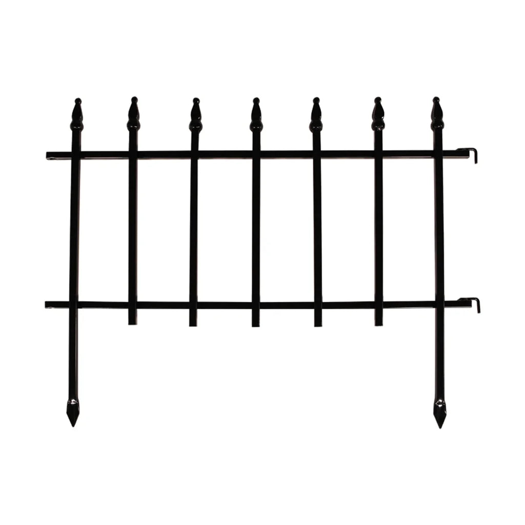 Black Powder Coated Steel Garden Border N977