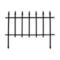 Black Powder Coated Steel Garden Border N977