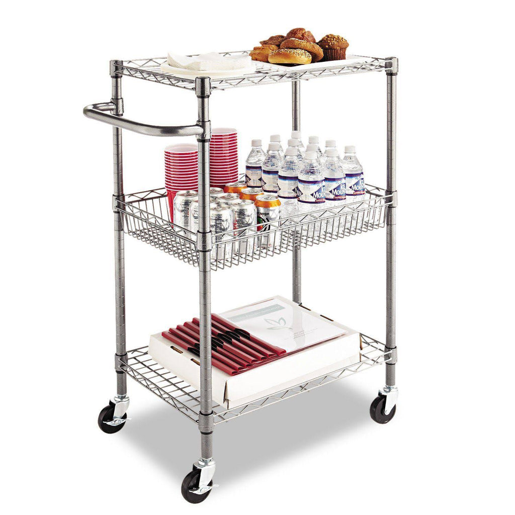3-Tier Wire Rolling Cart A8689