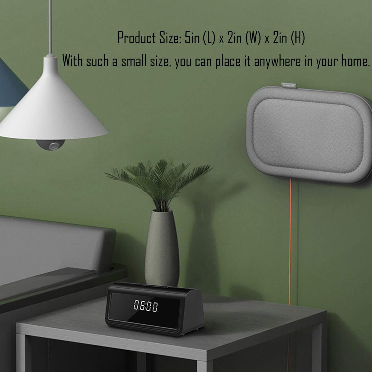 4K Hidden WiFi Clock Camera with Night Vision O851