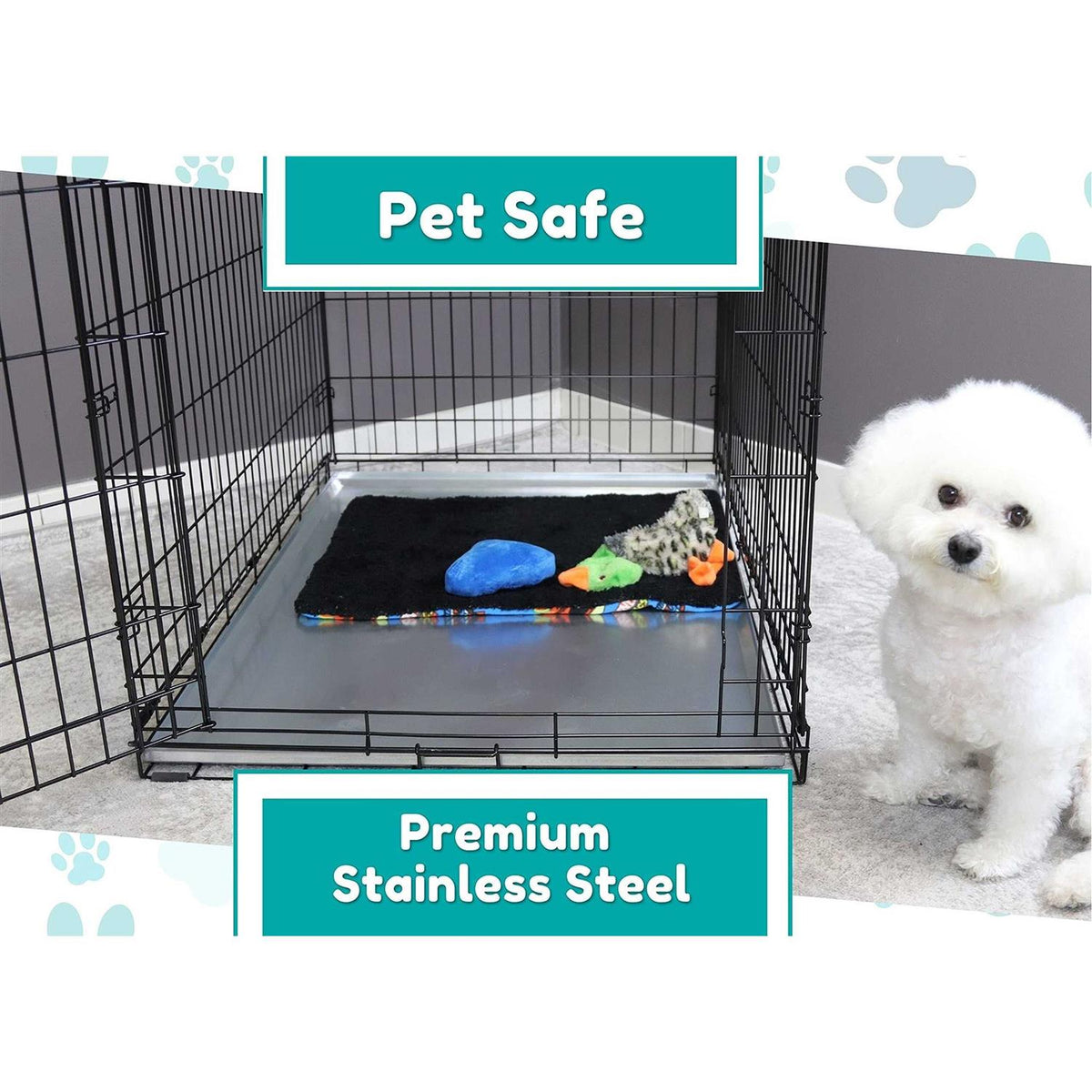 Metal Replacement Tray for Dog Crate Stainless Steel F5252
