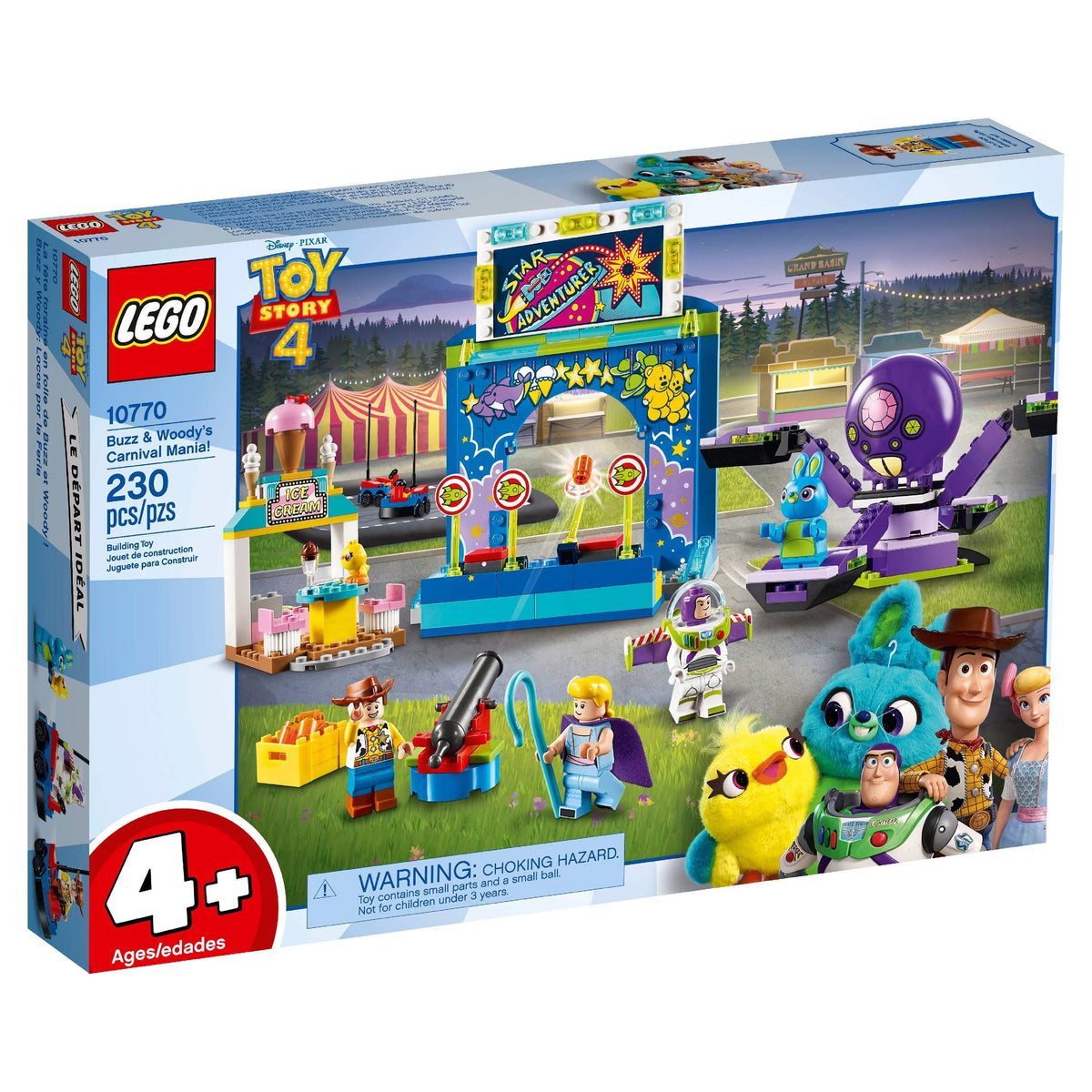 LEGO Disney Pixar's Toy Story 4 Buzz & Woody's Carnival Mania 10770 I3691