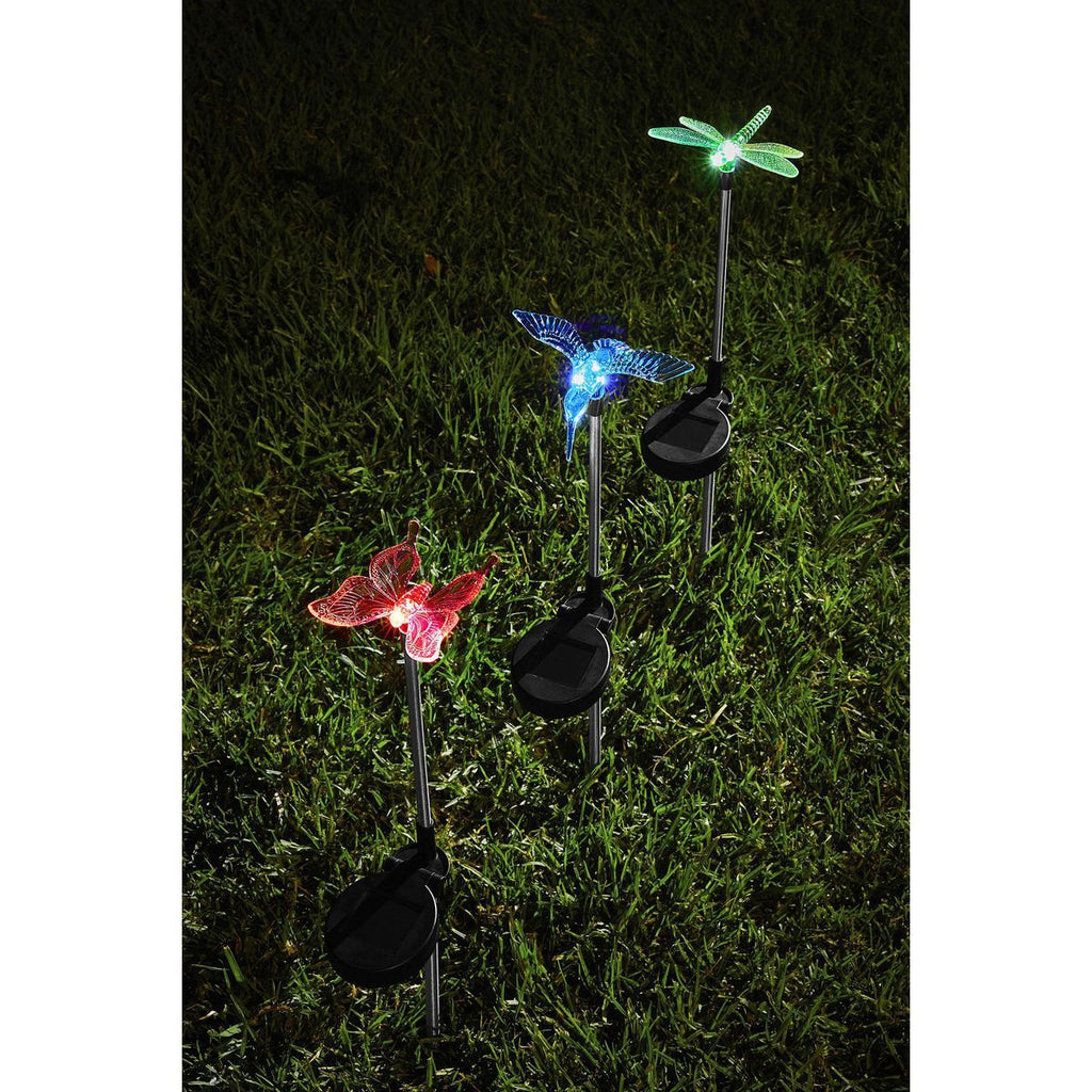 Solar LED Garden Decorative Lights 3-Pack F621969