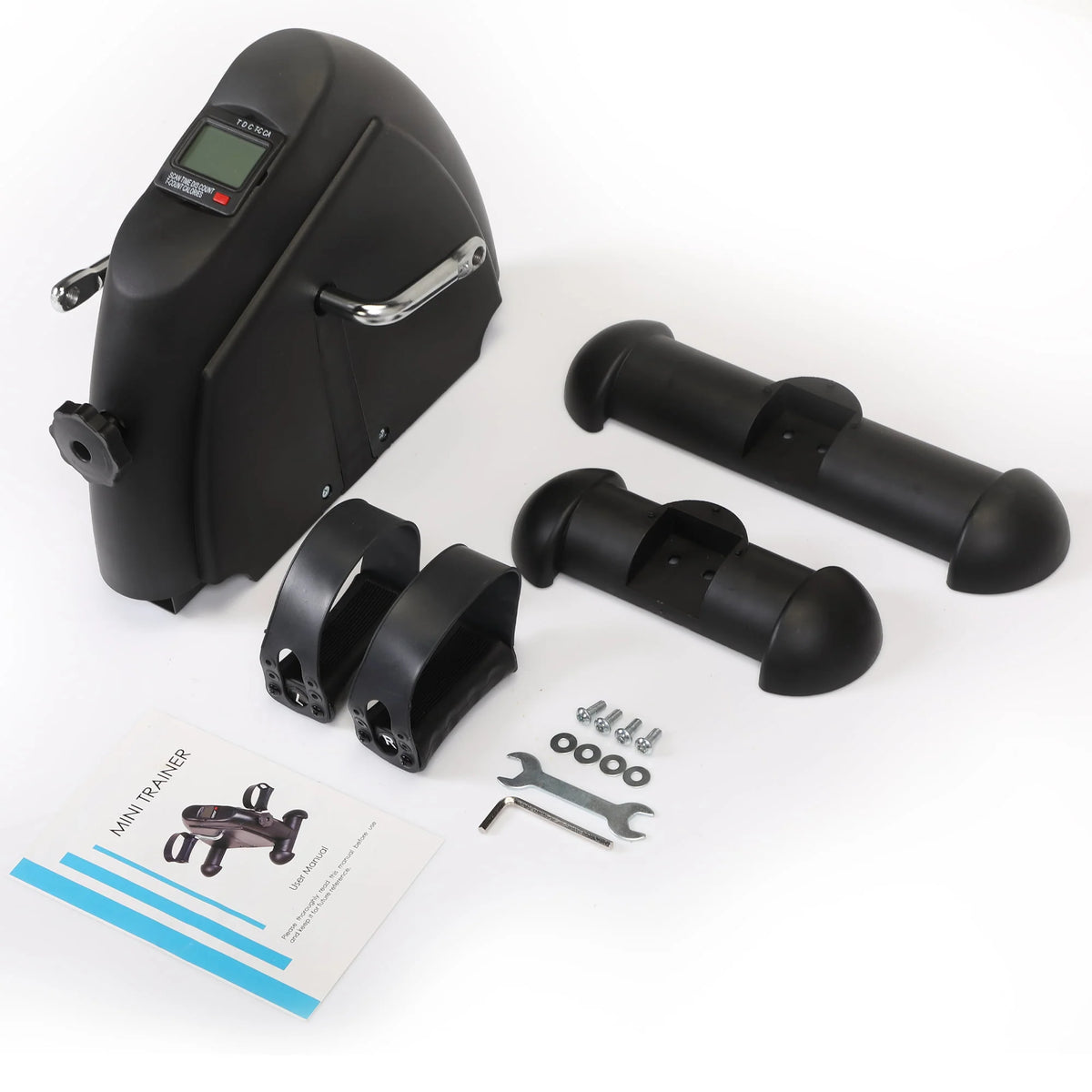 Mini Under Desk Pedal Exercise Bike with LCD Display, Black D76279