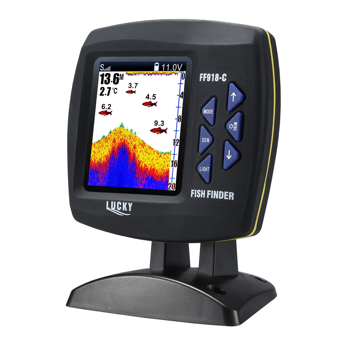 Fish Finder Wired Transducer Sensor 45 Degrees Underwater Fishing Camera Waterproof LCD U138