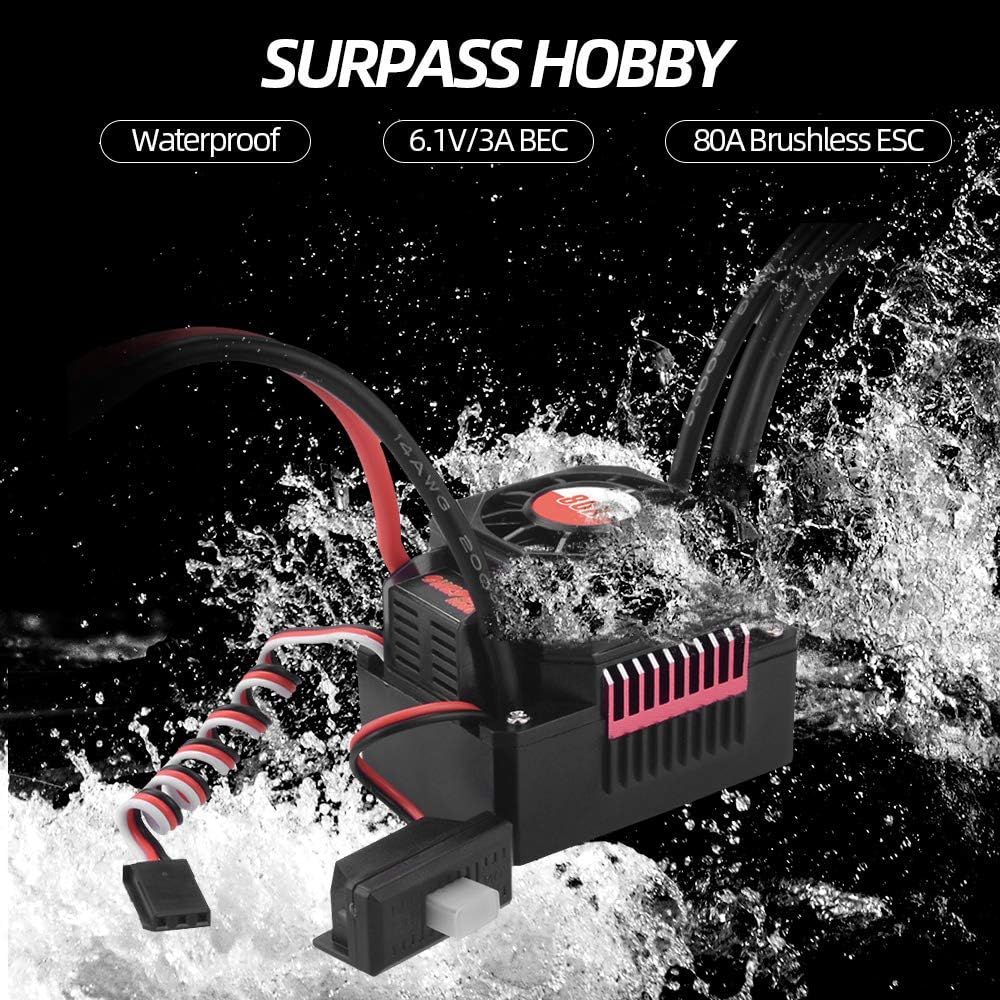 80A Brushless Waterproof Electric Speed Controller Z20463