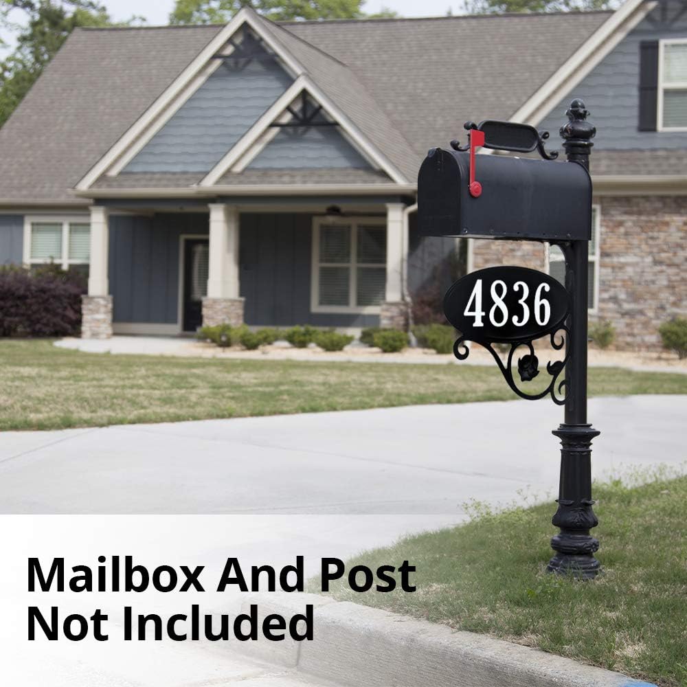 Handcrafted Double Sided Reflective Mailbox Address Sign U56923