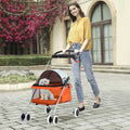 Folding Pet Stroller with Cup Holder O2208