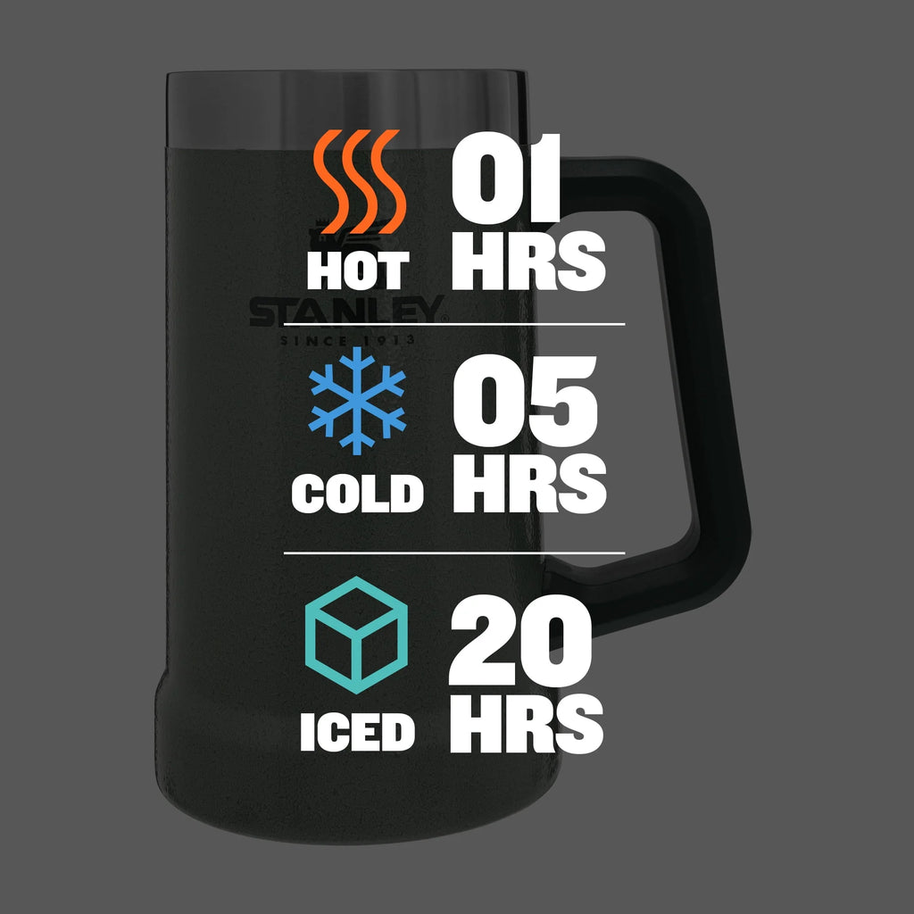 Vacuum Insulated Stainless Steel Beer Mug, 24 oz T7624