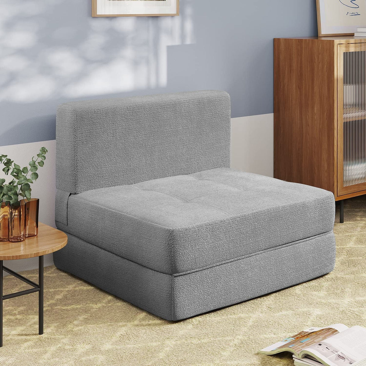 Light Gray Sleeper Sofa Bed O112380