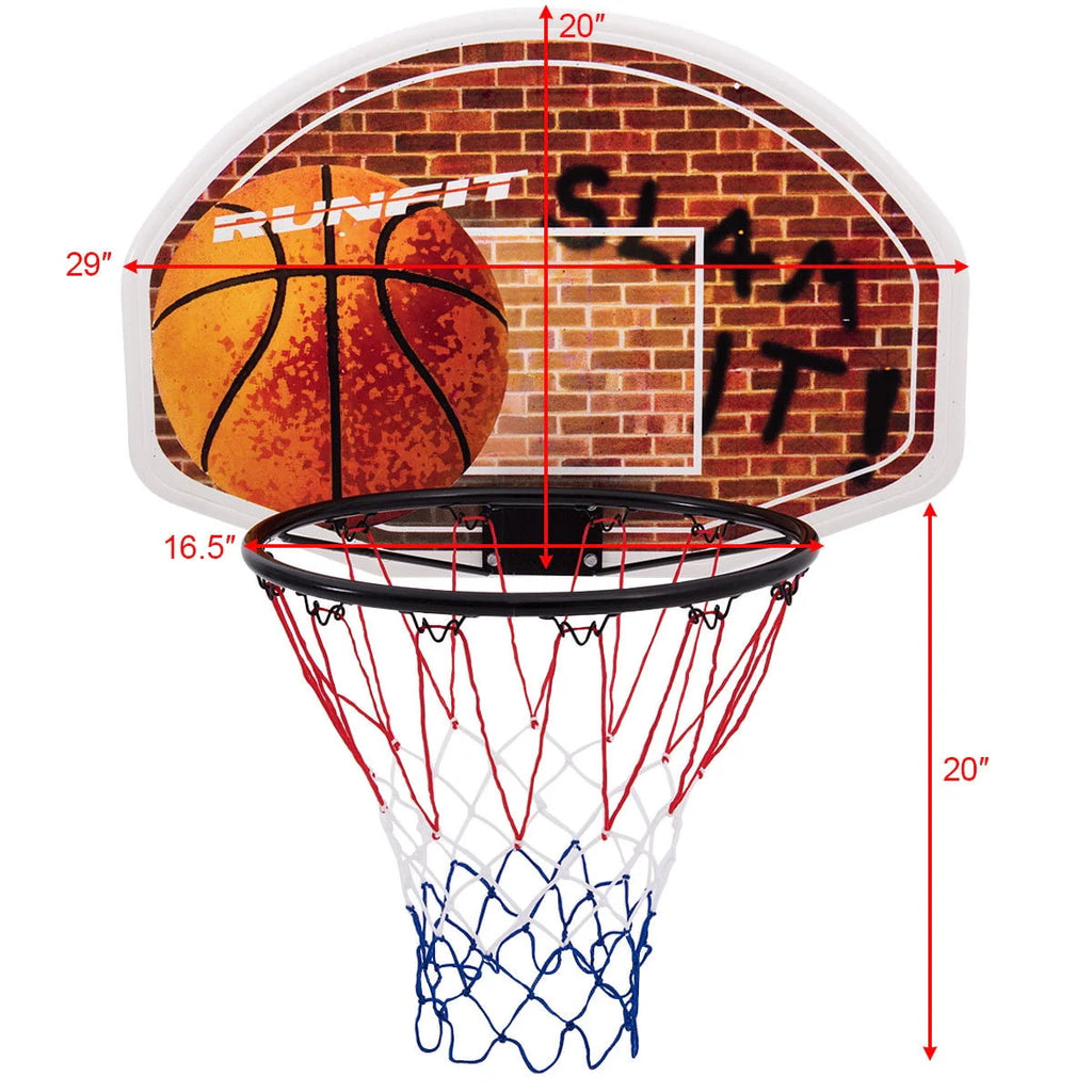 Wall Mounted Basketball Hoop and Rim M9199