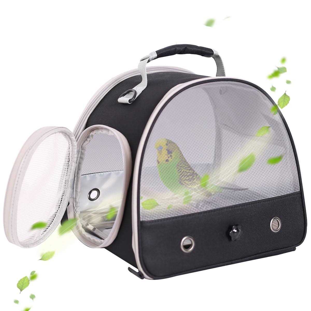 Small Bird Cage with Standing Perch and Stainless Steel Tray U923