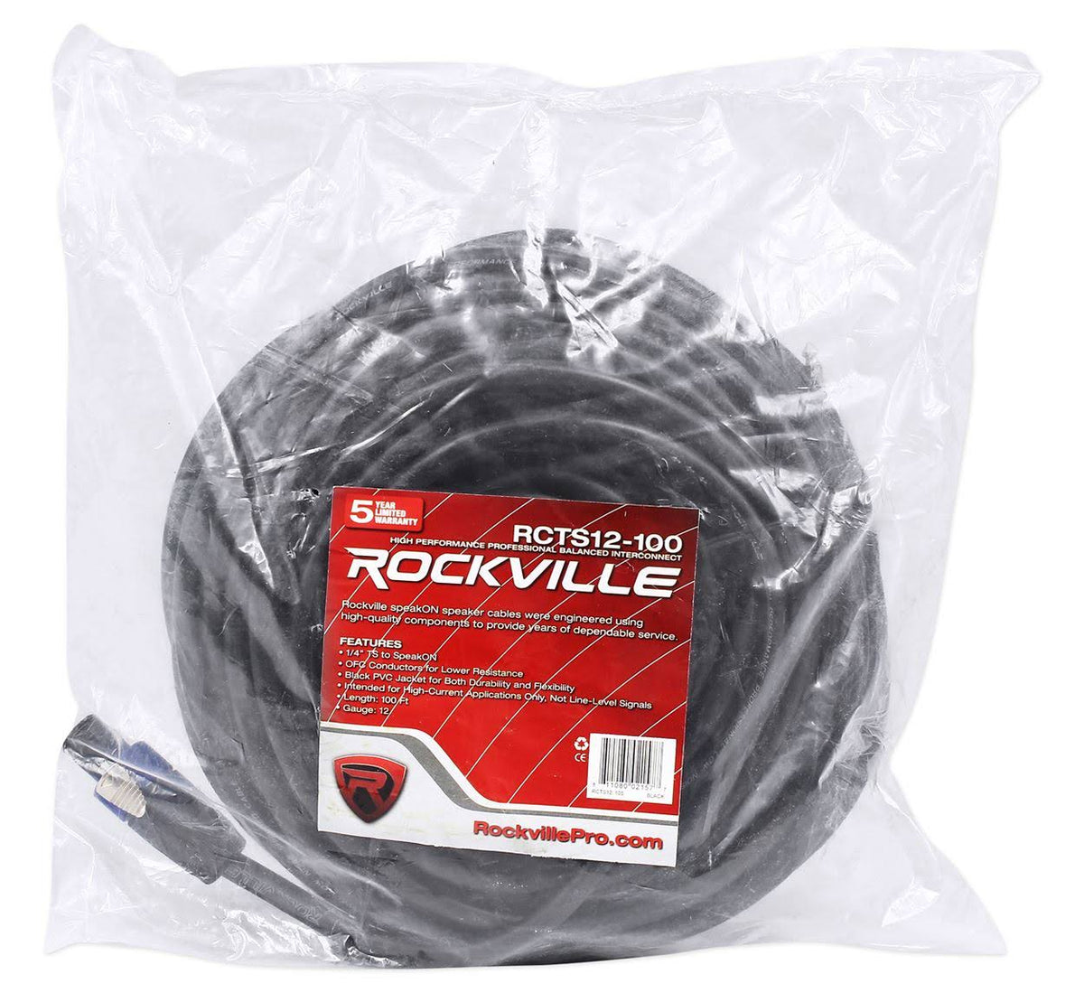 100' 12 AWG Speaker Cable 100% Copper Z543