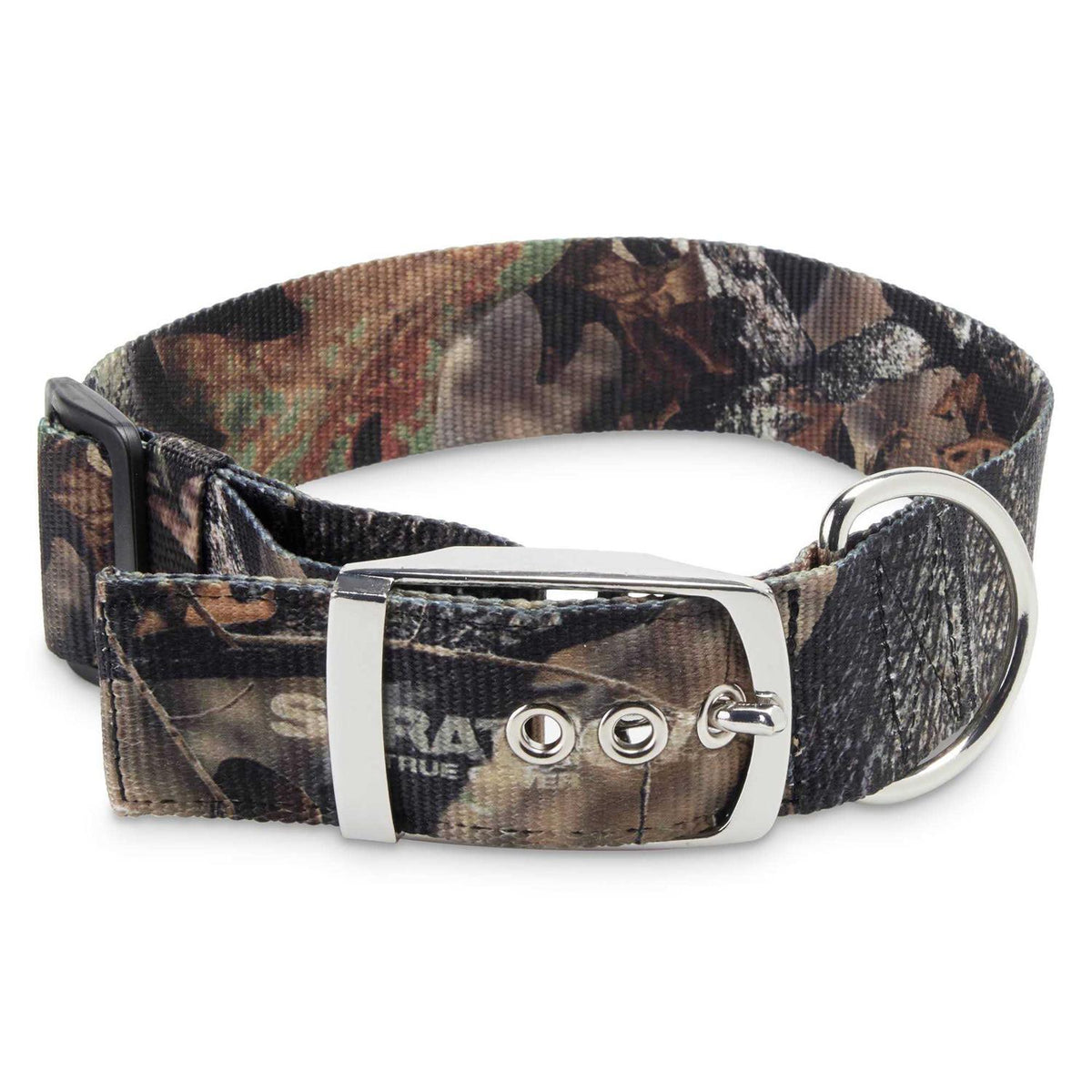 Large Camo Patterned Dog Collar with Metal Clasp S619261