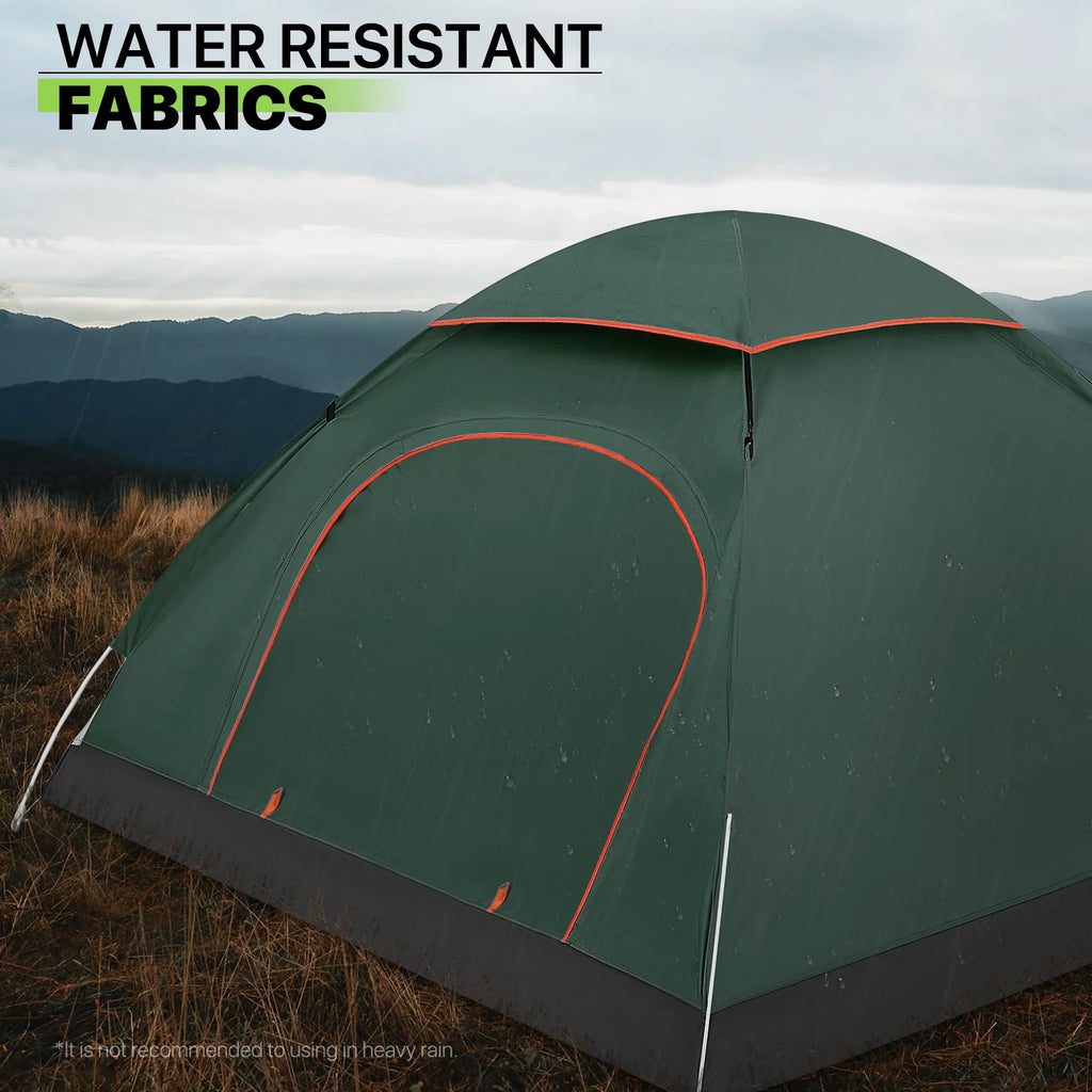 Pop Up Camping Tent with Rain Fly and Carry Bag L2638