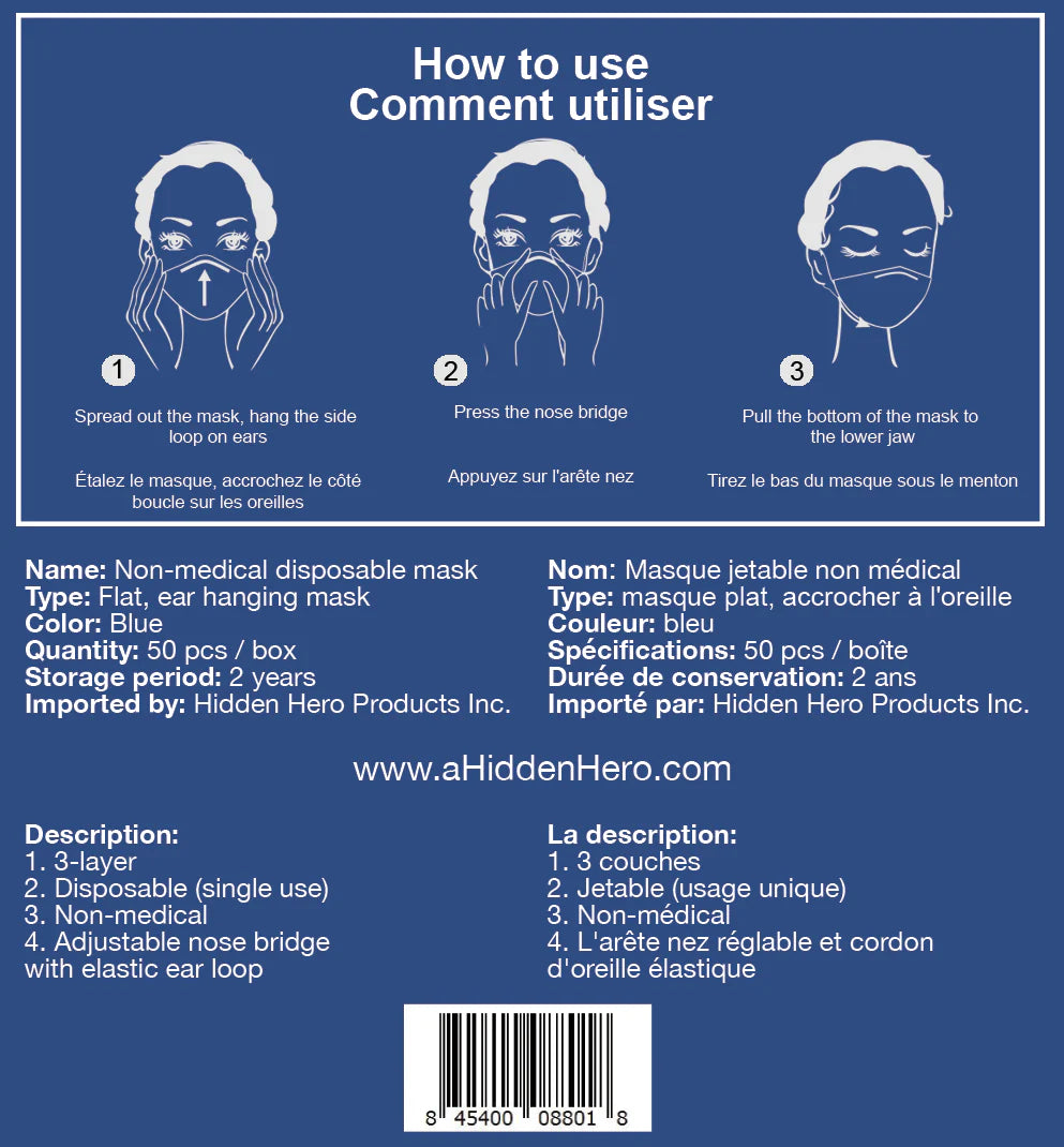 Disposable Face Mask 50-pcs B66466