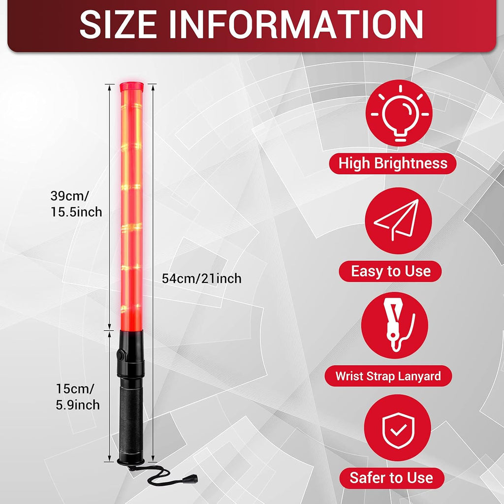 21 Inch LED Traffic Wand with Wrist Strap P910190