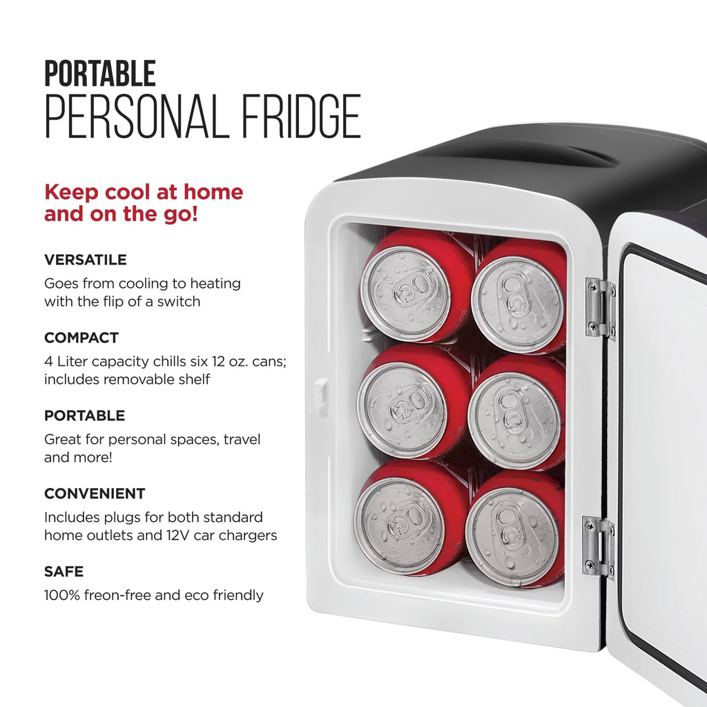 Portable 4L Mini Fridge Black L942
